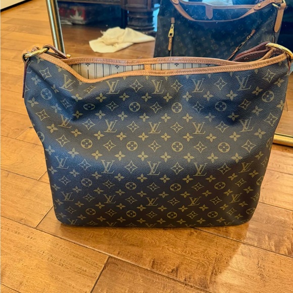 Louis Vuitton Delightful MM Monogram Hobo Bag Brown Canvas Leather Shoulder Bag - Picture 5 of 12